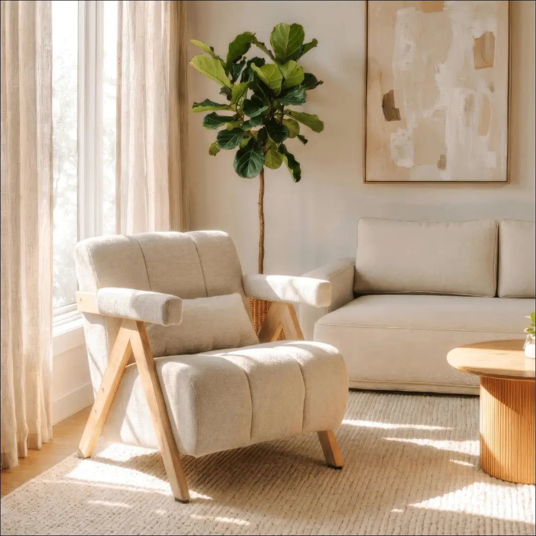 Fotelis smėlio/ąžuolo spalvos TE2461 - €224.94 Save 15% __label:Pristatymas 5-14 d.d., Newelite Naujausi produktai
