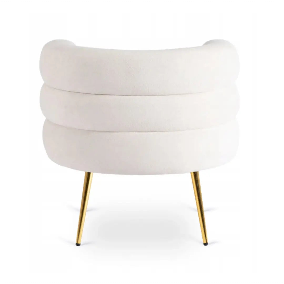 Fotelis su buklė audinio audiniu kreminės spalvos / smėlio TE848 - €197 Save 15% 100-200, __label:Pristatymas 5-14