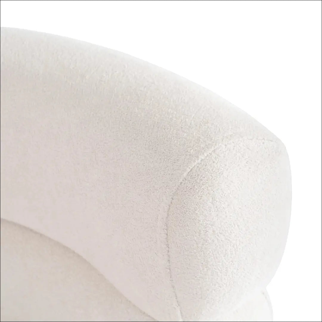 Fotelis su buklė audinio audiniu kreminės spalvos / smėlio TE848 - €197 Save 15% 100-200, __label:Pristatymas 5-14
