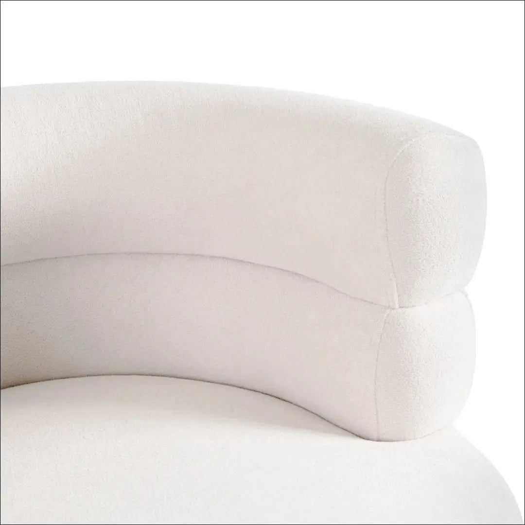 Fotelis su buklė audinio audiniu kreminės spalvos / smėlio TE848 - €197 Save 15% 100-200, __label:Pristatymas 5-14