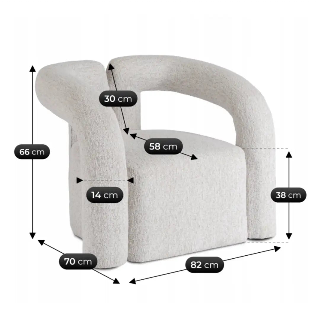 Fotelis su buklė audinio audiniu pilkos spalvos TE851 - €207 Save 15% __label:Pristatymas 5-14 d.d., elite, over-200,