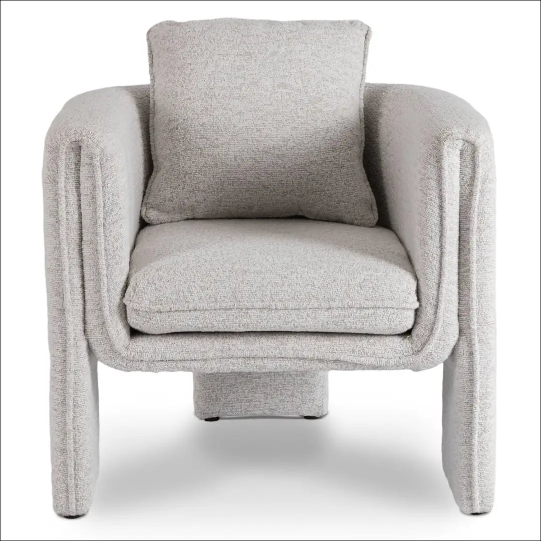 Fotelis su buklė audinio audiniu pilkos spalvos TE861 - €277 Save 15% __label:Pristatymas 5-14 d.d., elite, over-200,