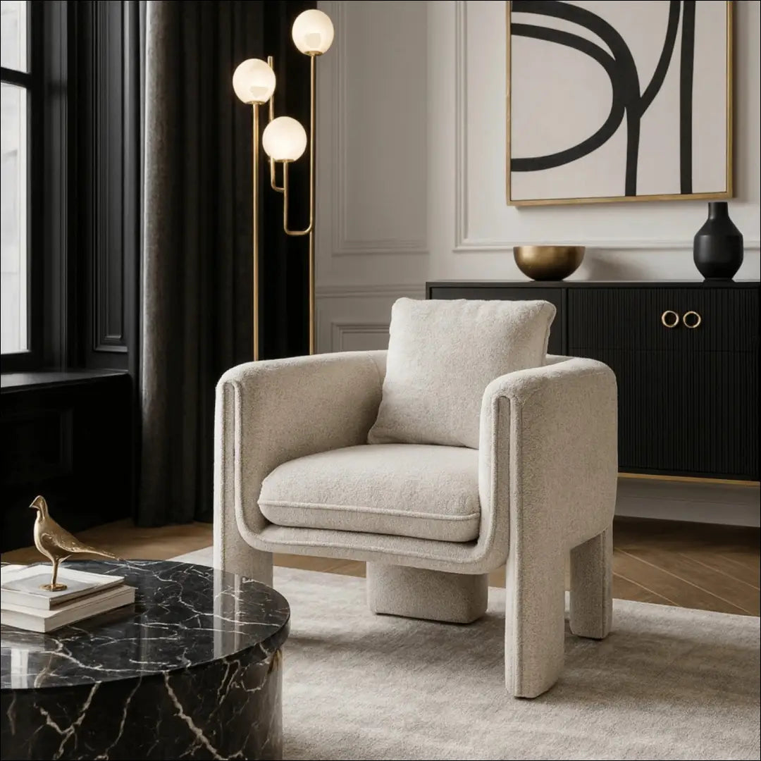 Fotelis su buklė audinio audiniu pilkos spalvos TE861 - €277 Save 15% __label:Pristatymas 5-14 d.d., elite, over-200,