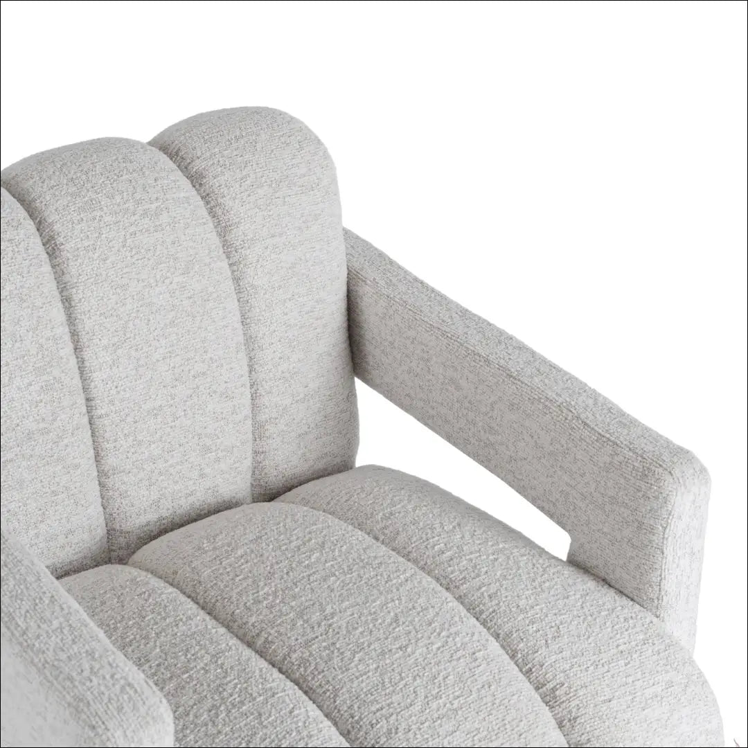 Fotelis su buklė audinio audiniu pilkos spalvos TE862 - €236 Save 15% __label:Pristatymas 5-14 d.d., elite, over-200,