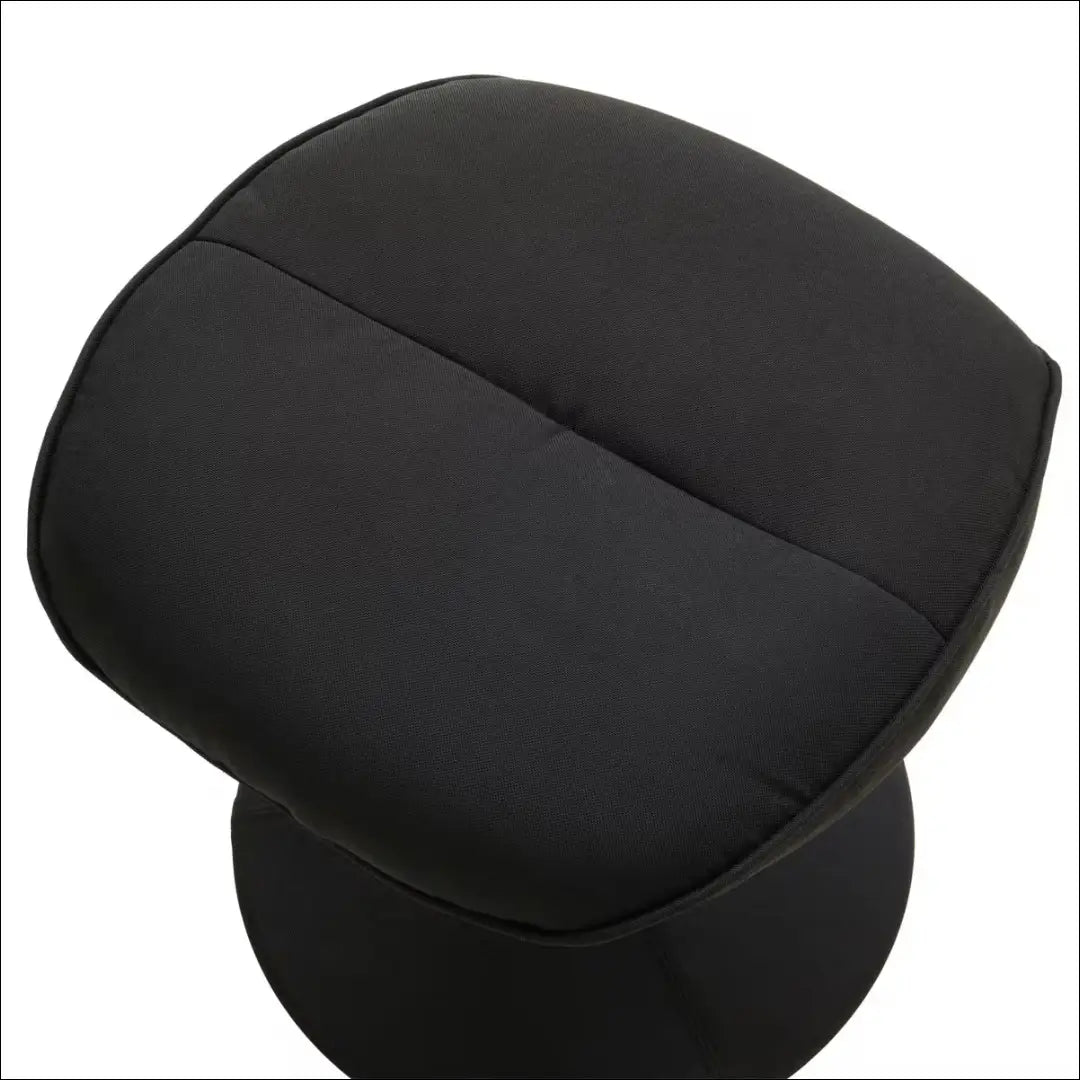 Fotelis su kojų kėdute MI898 - €125 Save 50% 100-200, __label:Pristatymas 1-2 d.d., color-juoda, foteliai,