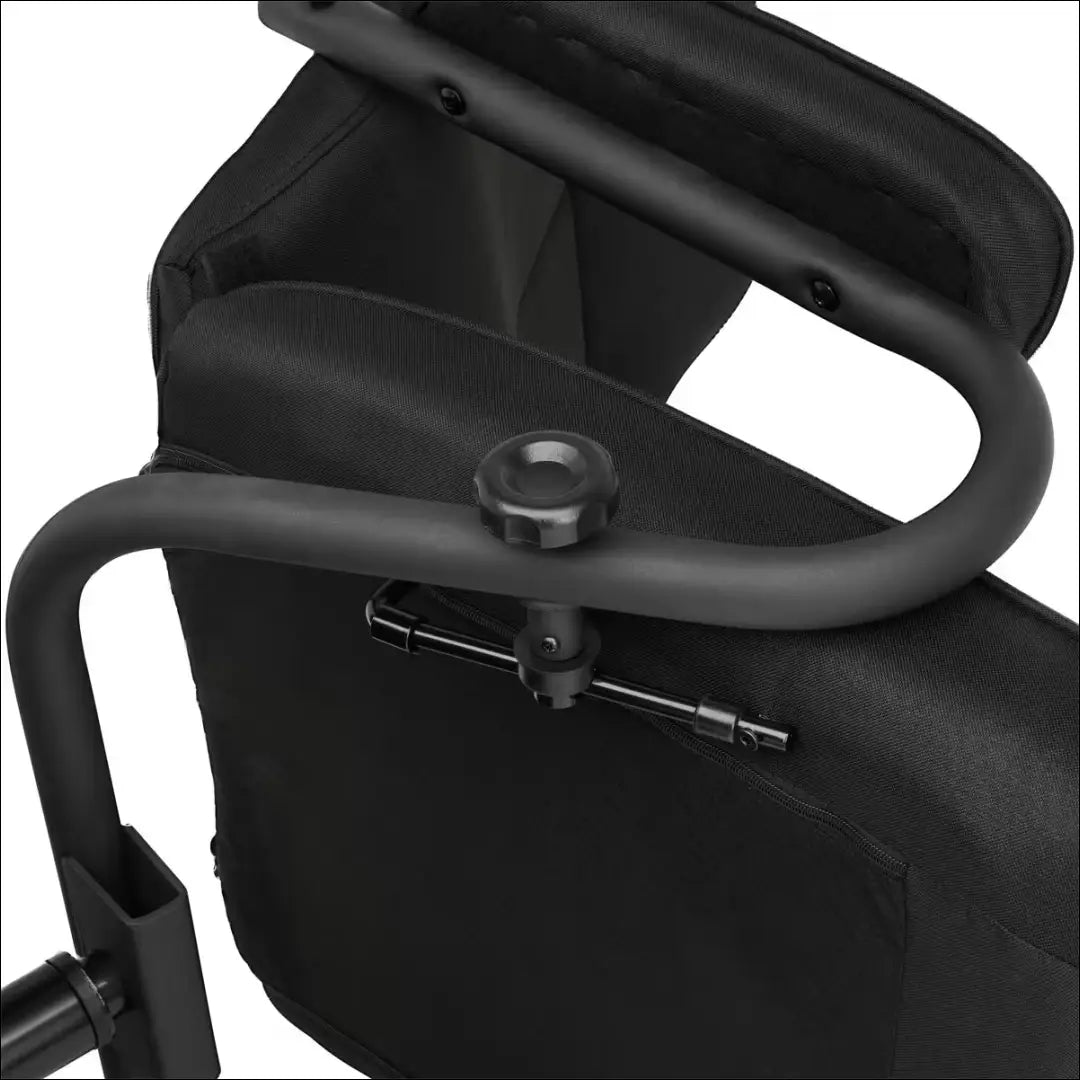 Fotelis su kojų kėdute MI898 - €125 Save 50% 100-200, __label:Pristatymas 1-2 d.d., color-juoda, foteliai,