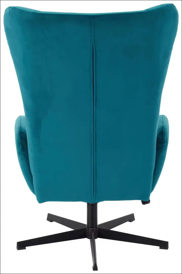 Fotelis su kojų kėdute MI907 - €205 Save 50% __label:Pristatymas 1-2 d.d., color-turkis, foteliai, material-aksomas,