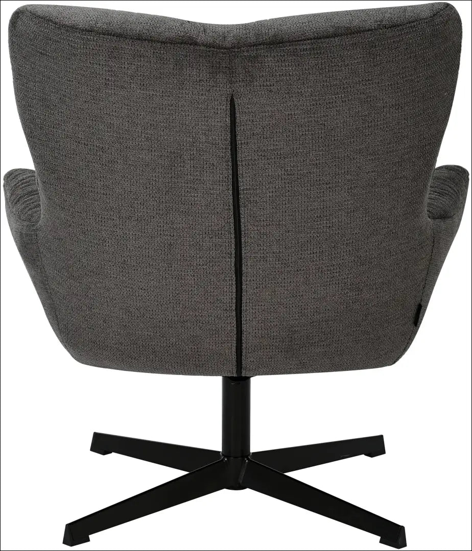 Fotelis su kojų kėdute MI959 - €230 Save 50% __label:Pristatymas 1-2 d.d., color-pilka, foteliai, material-gobelenas,