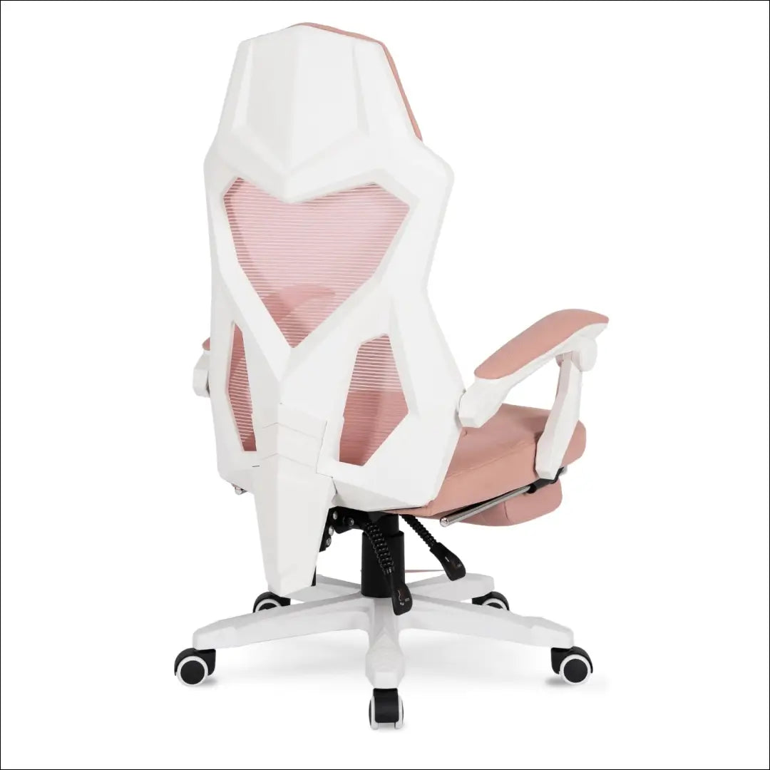 Fotelis su pakoju sukamas audiniu baltos spalvos / rožinės TE321 - €94 Save 15% 50-100, __label:Pristatymas 5-14 d.d.,