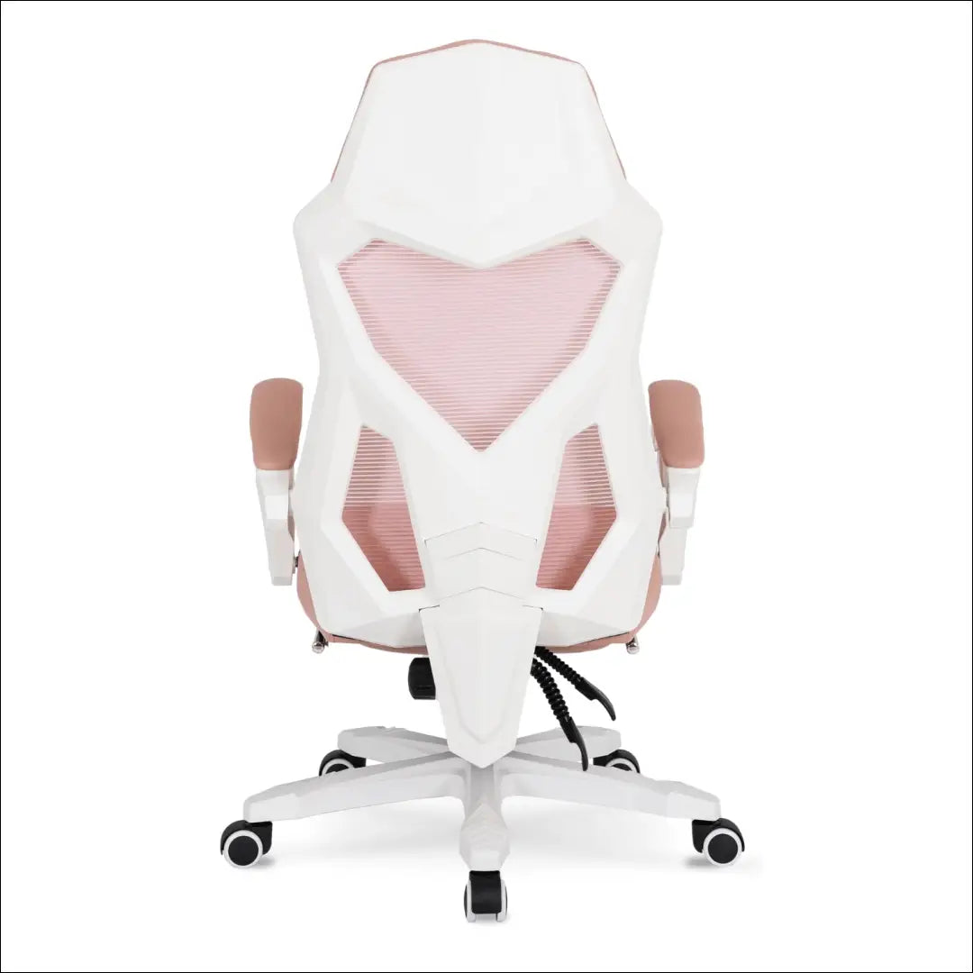 Fotelis su pakoju sukamas audiniu baltos spalvos / rožinės TE321 - €94 Save 15% 50-100, __label:Pristatymas 5-14 d.d.,