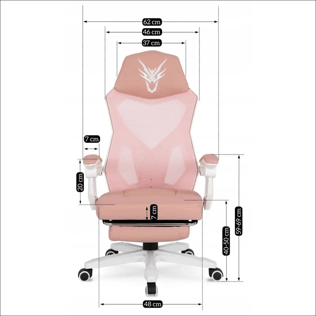 Fotelis su pakoju sukamas audiniu baltos spalvos / rožinės TE321 - €94 Save 15% 50-100, __label:Pristatymas 5-14 d.d.,