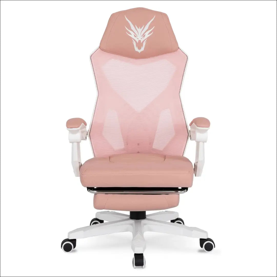 Fotelis su pakoju sukamas audiniu baltos spalvos / rožinės TE321 - €94 Save 15% 50-100, __label:Pristatymas 5-14 d.d.,