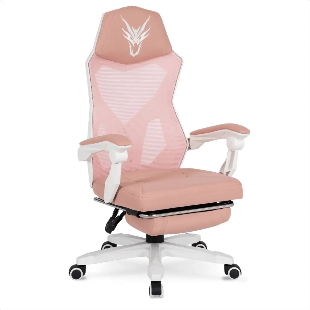Fotelis su pakoju sukamas audiniu baltos spalvos / rožinės TE321 - €94 Save 15% 50-100, __label:Pristatymas 5-14 d.d.,