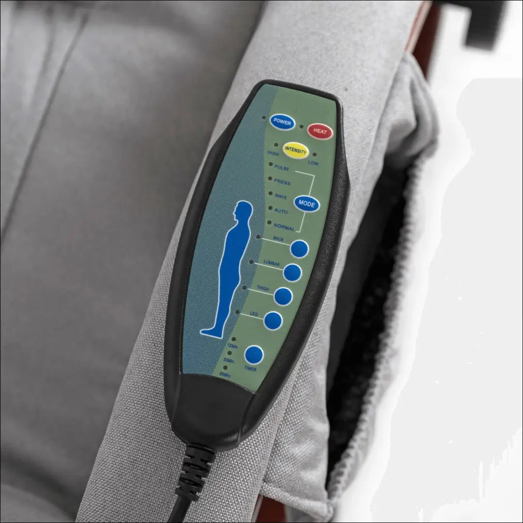 Fotelis su šildymo funkcija audiniu pilkos spalvos TE751 - €277 Save 15% __label:Pristatymas 5-14 d.d., elite,