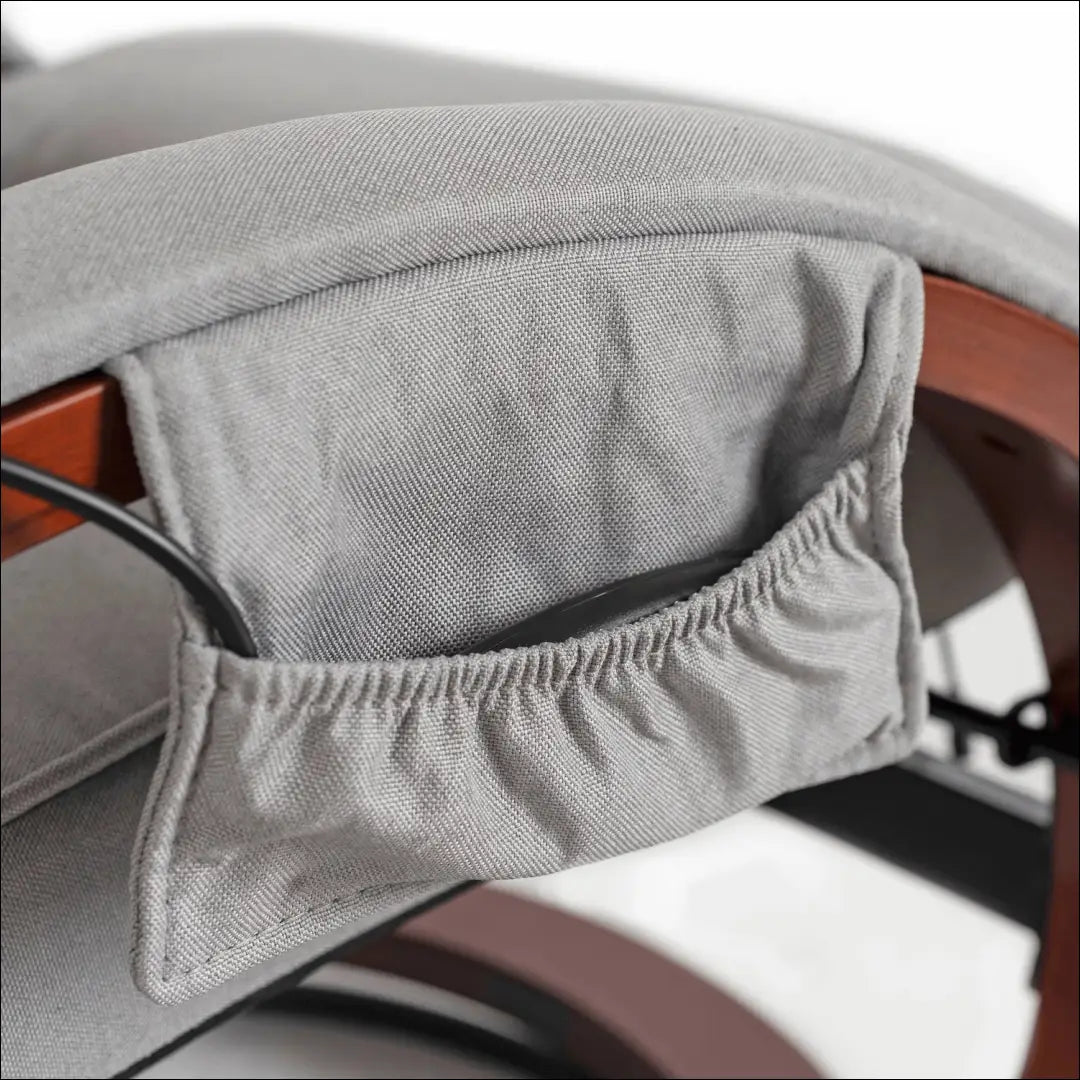 Fotelis su šildymo funkcija audiniu pilkos spalvos TE751 - €277 Save 15% __label:Pristatymas 5-14 d.d., elite,