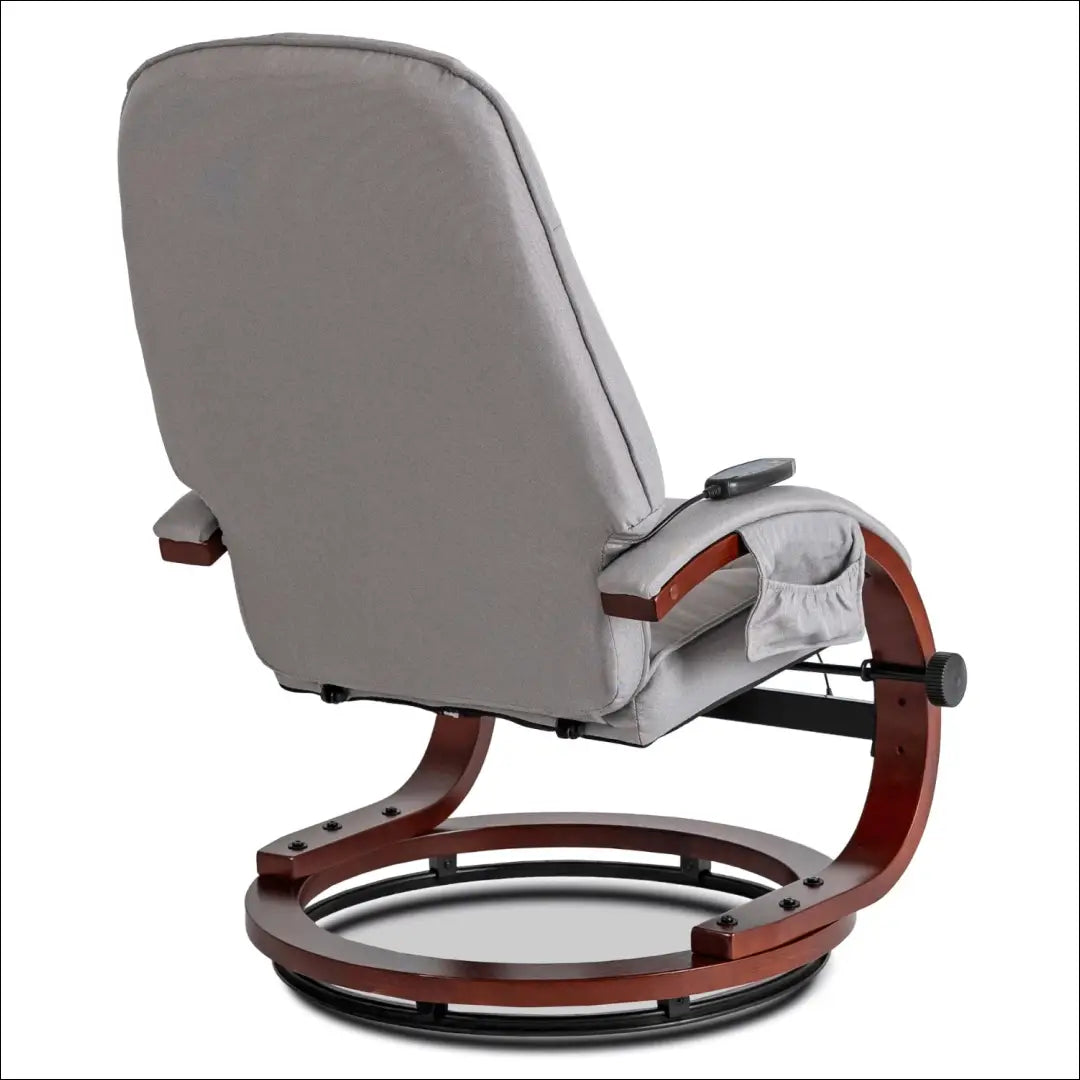 Fotelis su šildymo funkcija audiniu pilkos spalvos TE751 - €277 Save 15% __label:Pristatymas 5-14 d.d., elite,
