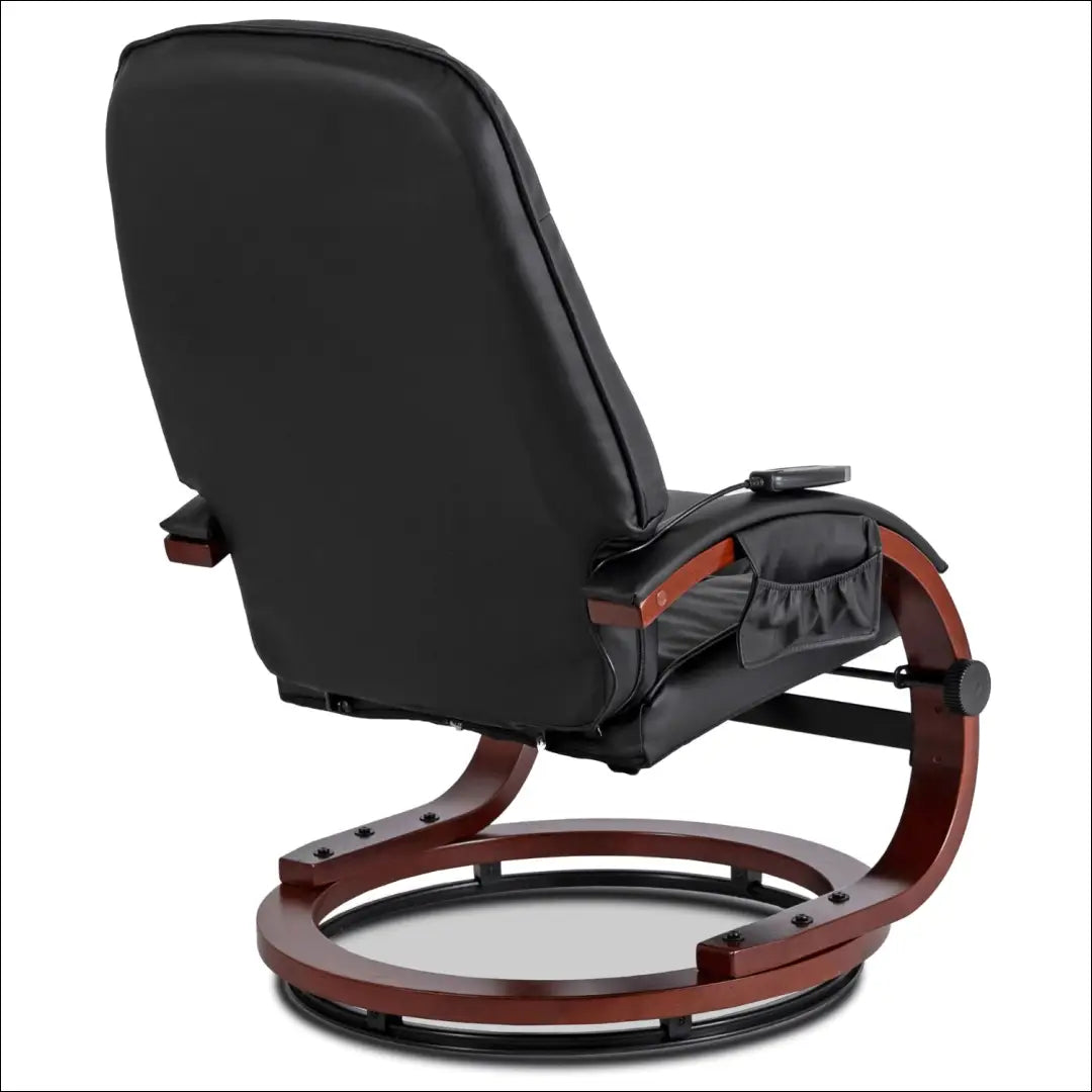 Fotelis su šildymo funkcija iš eko odos juodos spalvos TE749 - €286 Save 15% __label:Pristatymas 5-14 d.d., elite,