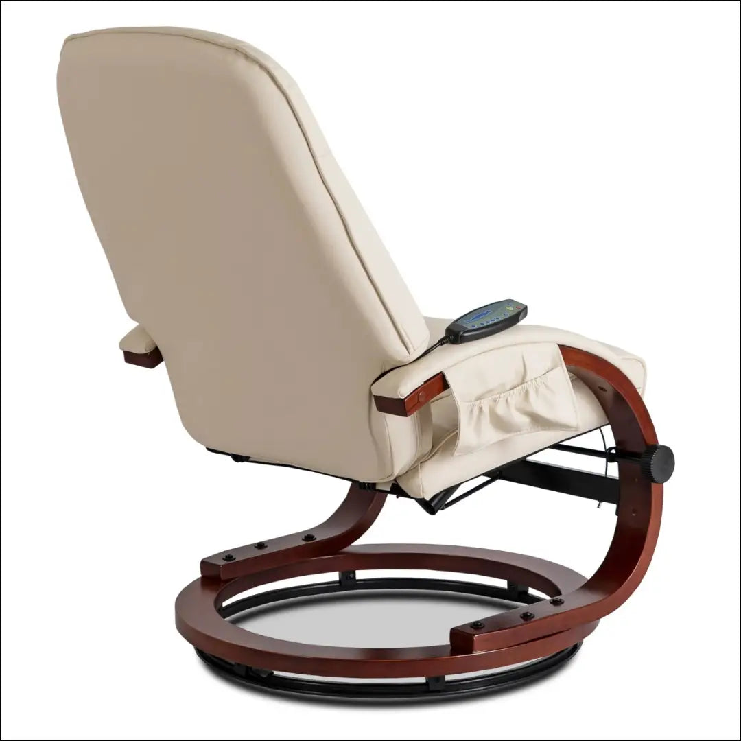 Fotelis su šildymo funkcija iš eko odos smėlio spalvos TE750 - €277 Save 15% __label:Pristatymas 5-14 d.d., elite,