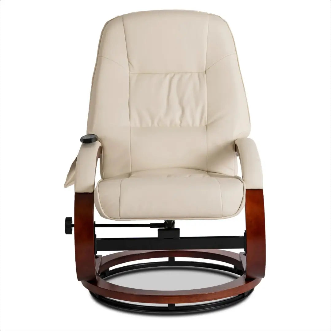 Fotelis su šildymo funkcija iš eko odos smėlio spalvos TE750 - €277 Save 15% __label:Pristatymas 5-14 d.d., elite,