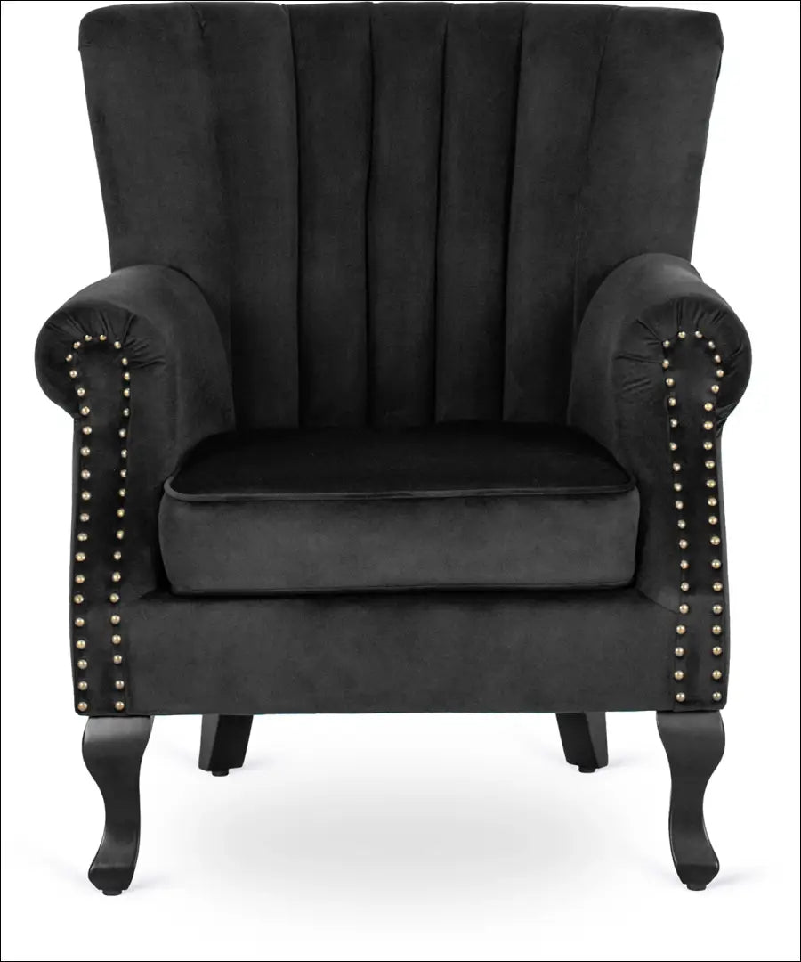 Fotelis su veliūro audiniu juodos spalvos TE141 - €194 Save 15% 100-200, __label:Pristatymas 5-14 d.d., elite, Fotele