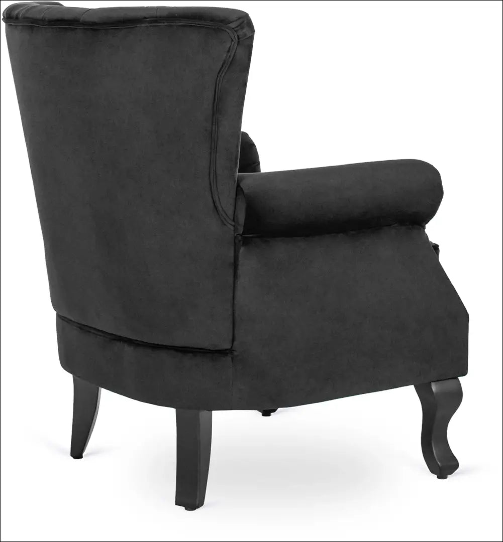 Fotelis su veliūro audiniu juodos spalvos TE141 - €194 Save 15% 100-200, __label:Pristatymas 5-14 d.d., elite, Fotele
