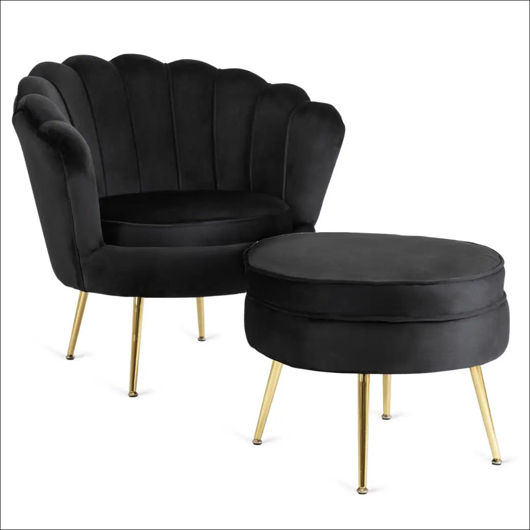 Fotelis su veliūro audiniu juodos spalvos TE574 - €239 Save 15% __label:Pristatymas 5-14 d.d., elite, over-200,