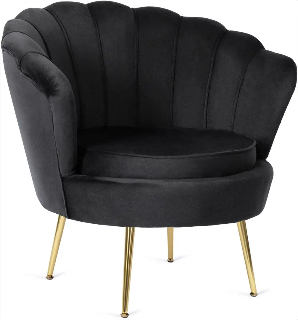 Fotelis su veliūro audiniu juodos spalvos TE574 - €239 Save 15% __label:Pristatymas 5-14 d.d., elite, over-200,