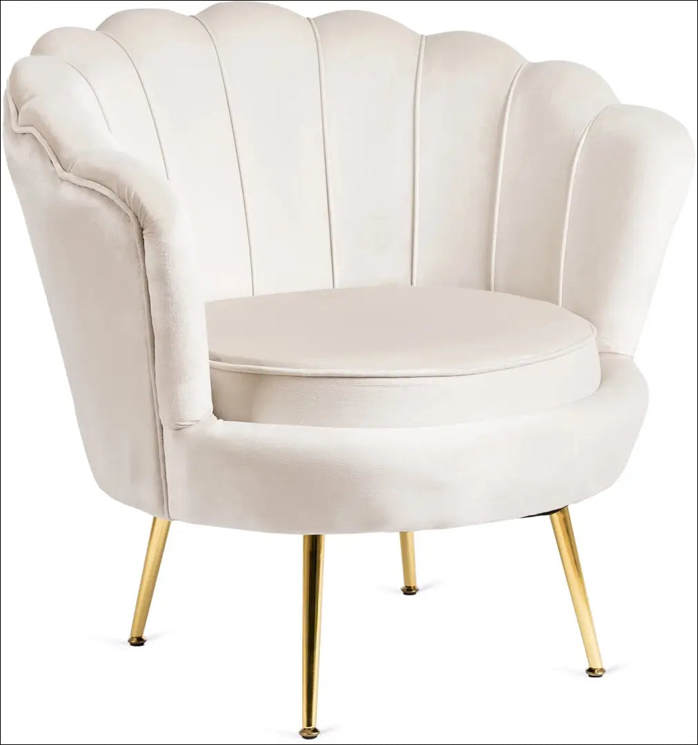 Fotelis su veliūro audiniu kreminės spalvos / smėlio TE209 - €186 Save 15% 100-200, __label:Pristatymas 5-14 d.d.,