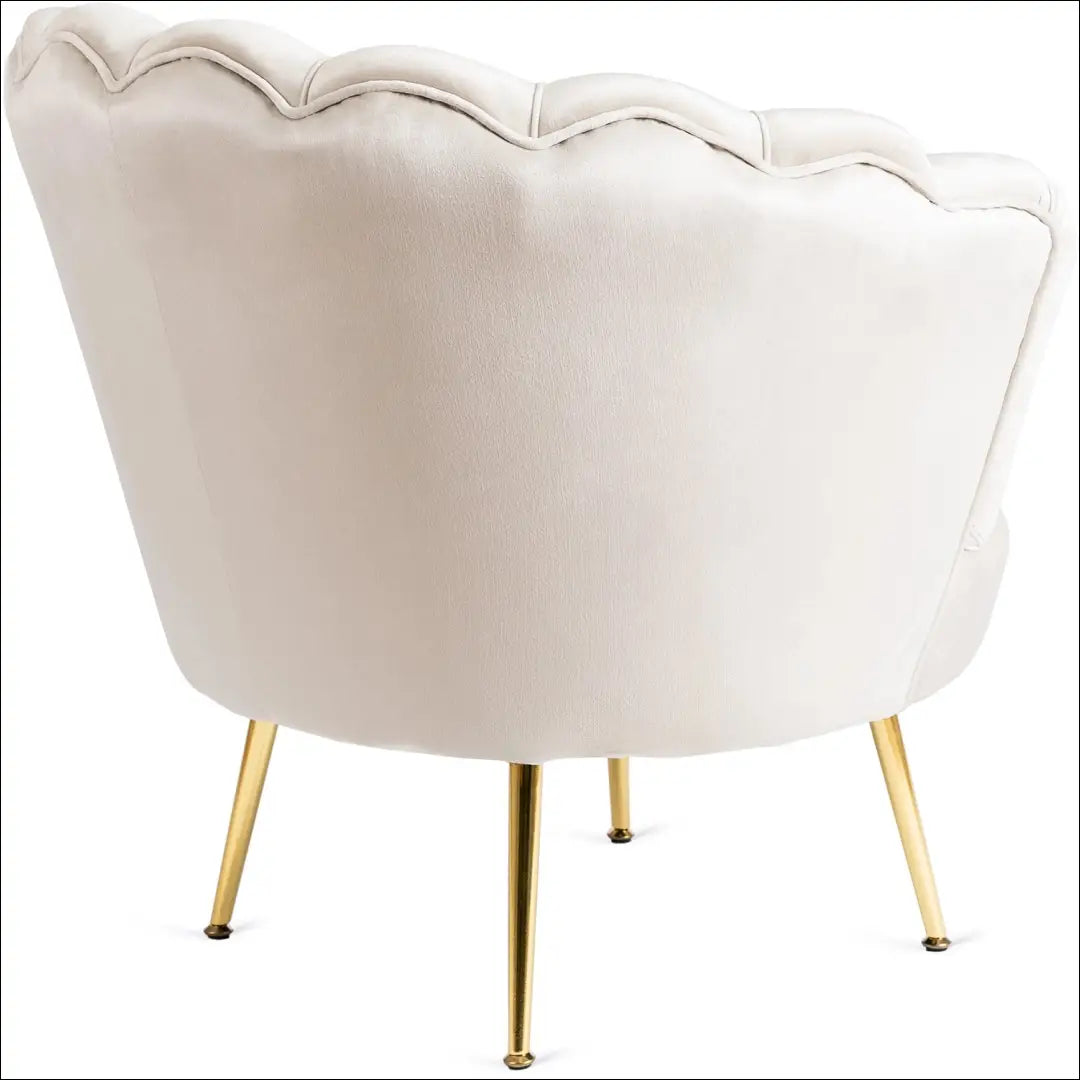 Fotelis su veliūro audiniu kreminės spalvos / smėlio TE209 - €186 Save 15% 100-200, __label:Pristatymas 5-14 d.d.,