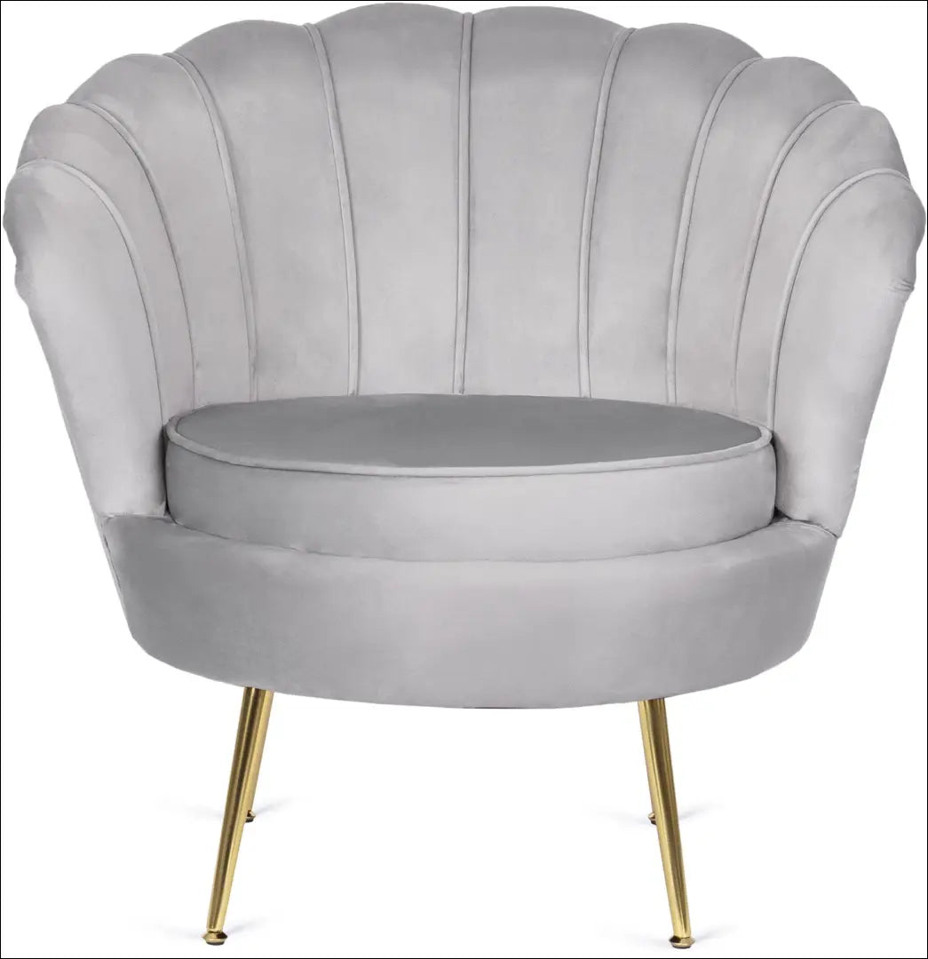 Fotelis su veliūro audiniu pilkos spalvos TE112 - €186 Save 15% 100-200, __label:Pristatymas 5-14 d.d., elite,