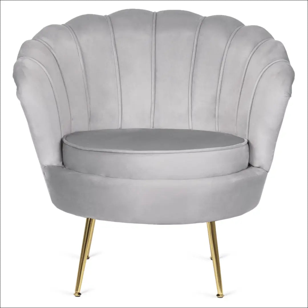Fotelis su veliūro audiniu pilkos spalvos TE599 - €239 Save 15% __label:Pristatymas 5-14 d.d., elite, over-200,