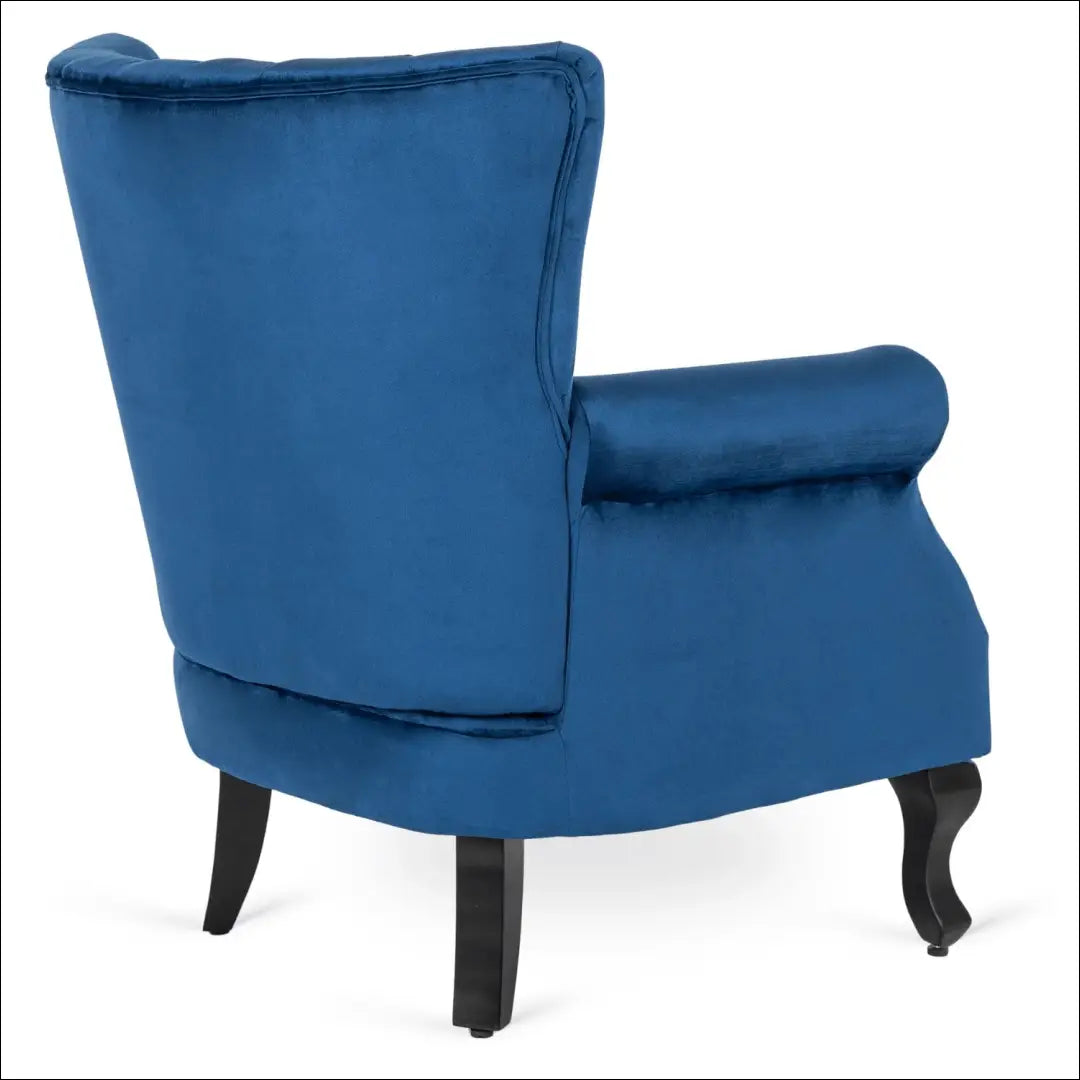 Fotelis su veliūro audiniu tamsiai mėlynos spalvos TE310 - €194 Save 15% 100-200, __label:Pristatymas 5-14 d.d., elite,