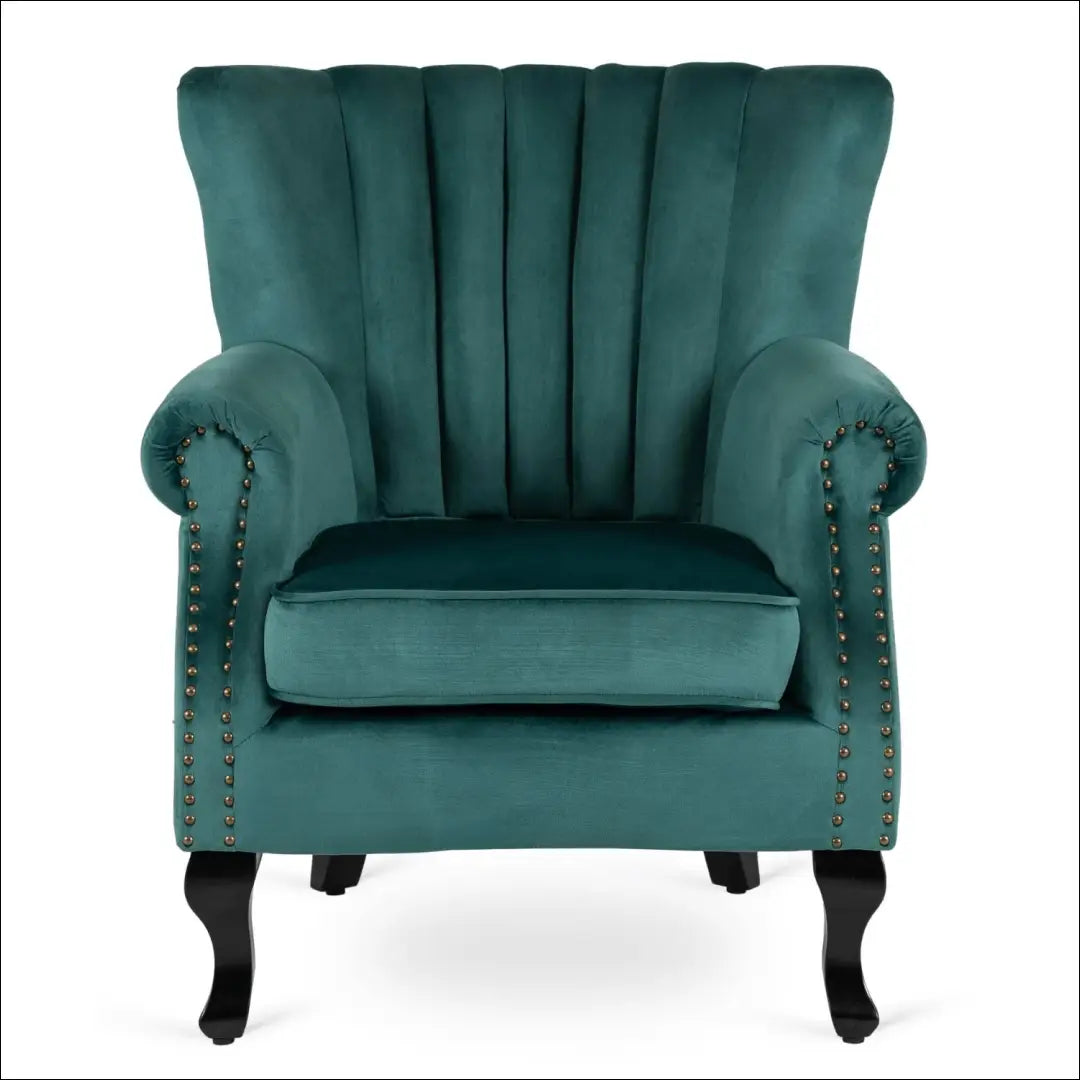 Fotelis su veliūro audiniu žalios spalvos TE309 - €194 Save 15% 100-200, __label:Pristatymas 5-14 d.d., elite, Fotele