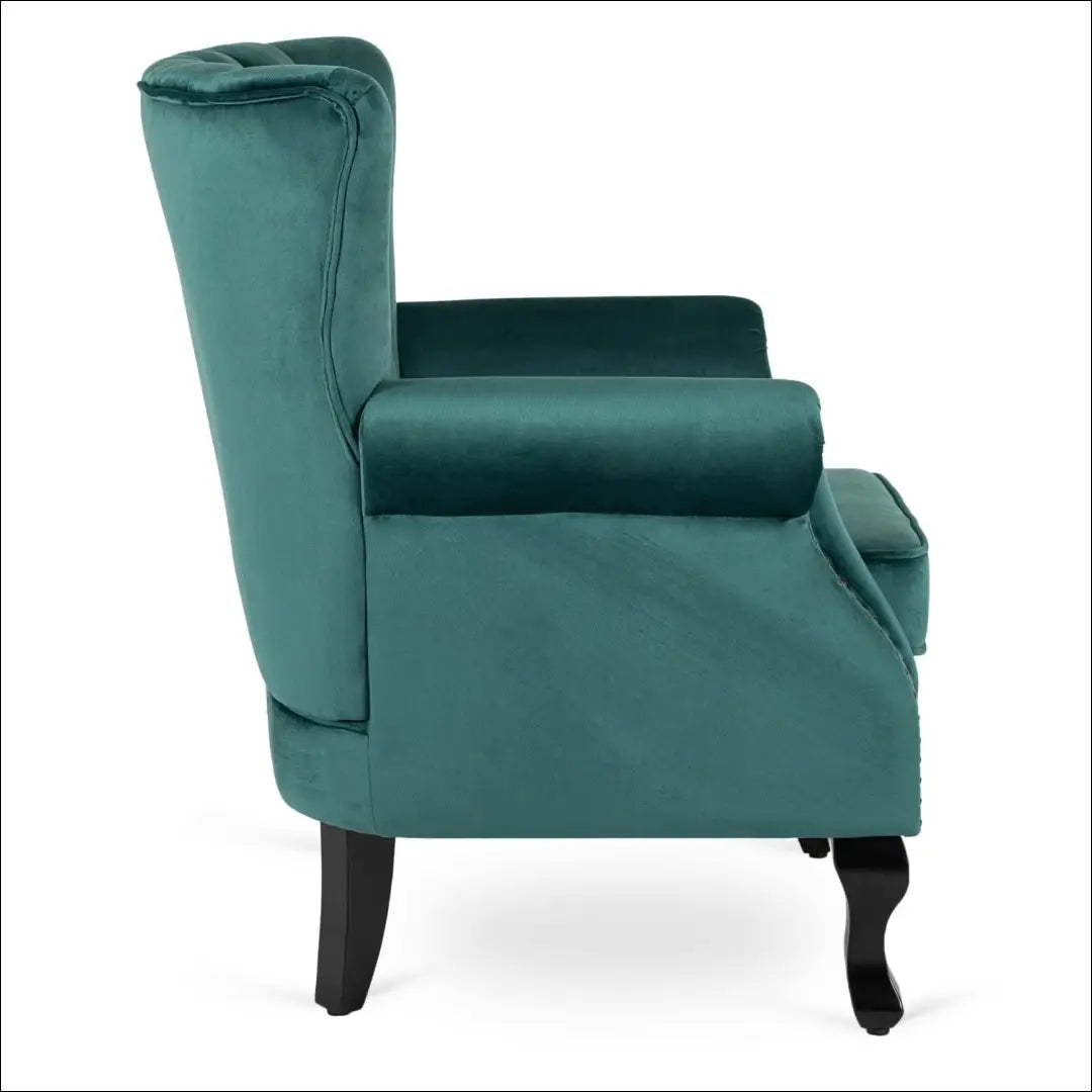 Fotelis su veliūro audiniu žalios spalvos TE309 - €194 Save 15% 100-200, __label:Pristatymas 5-14 d.d., elite, Fotele