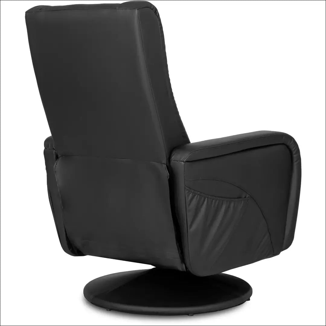 Fotelis sukamas iš eko odos juodos spalvos TE098 - €338 Save 15% __label:Pristatymas 5-14 d.d., elite, Fotele