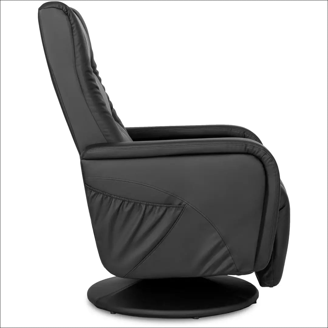 Fotelis sukamas iš eko odos juodos spalvos TE098 - €338 Save 15% __label:Pristatymas 5-14 d.d., elite, Fotele