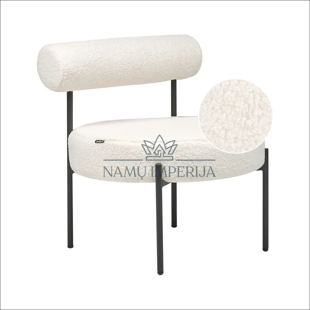 Foteliukas MI782 - €92 Save 50% 50-100, __label:Pristatymas 1-2 d.d., boucle, color-balta, foteliai €50 to €100 Folding