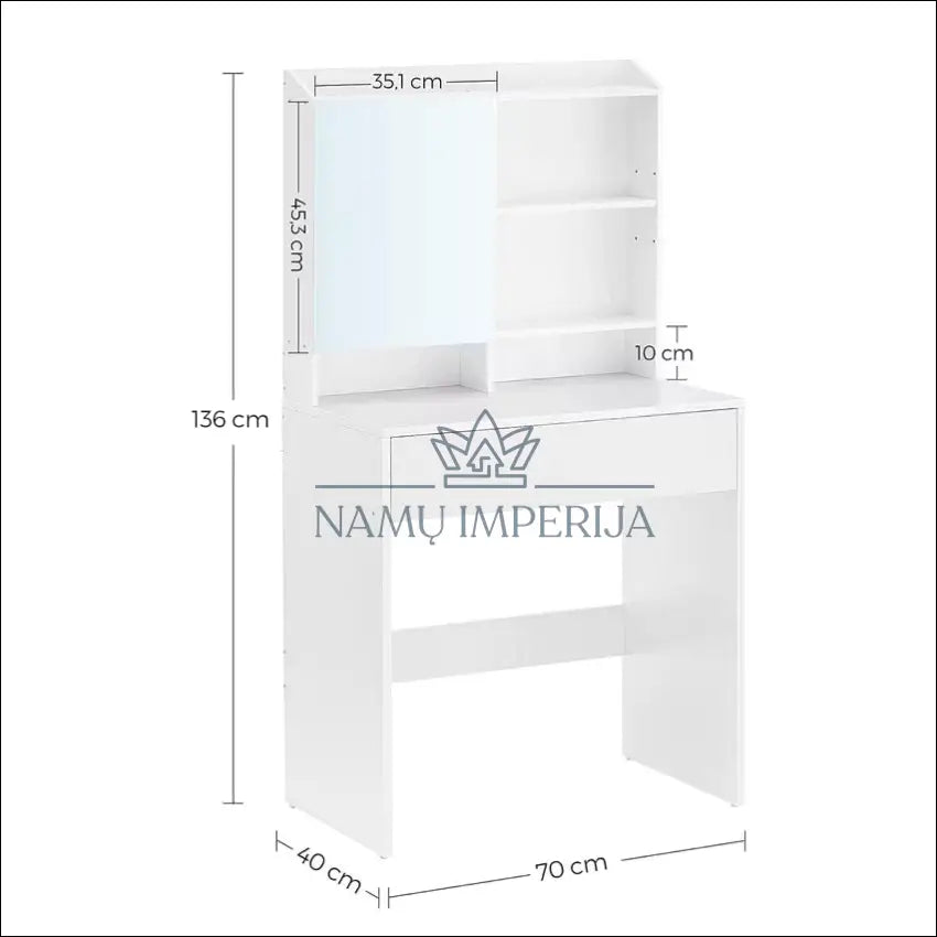 Grožio staliukas KI1238 - €63 Save 50% 50-100, __label:Pristatymas 1-2 d.d., color-balta, grozio-staliukas, kita €50