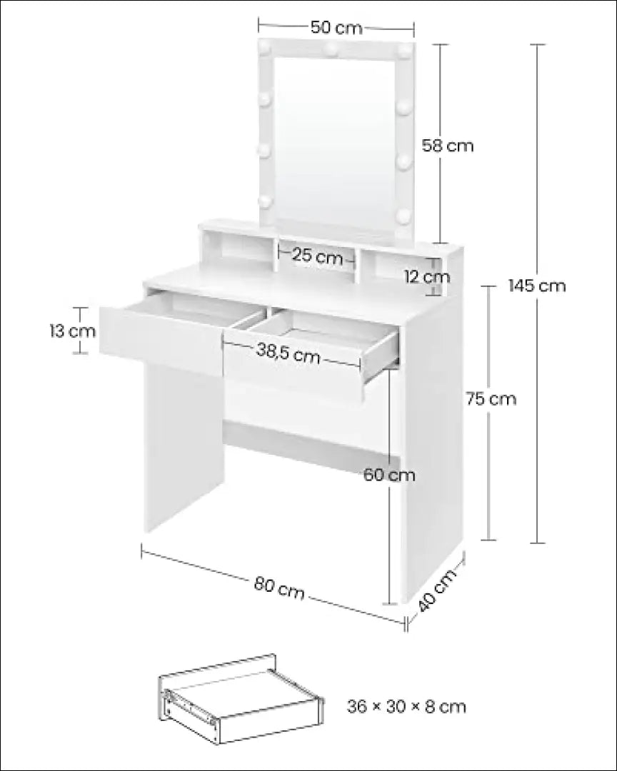 Grožio staliukas SM1280 - €171 Save 40% 100-200, __label:Pristatymas 5-14 d.d., grozio-staliukas, notouch30, song