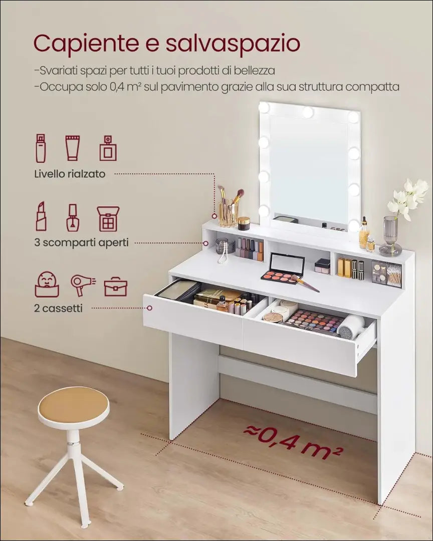 Grožio staliukas SM1282 - €177 Save 40% 100-200, __label:Pristatymas 5-14 d.d., grozio-staliukas, notouch30, song