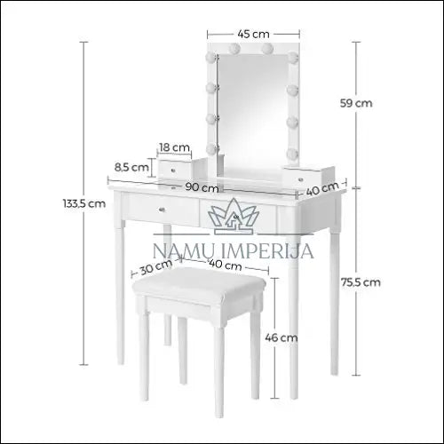 Grožio staliukas SM1301 - €385 Save 30% __label:Pristatymas 5-14 d.d., grozio-staliukas, notouch30, over-200, song