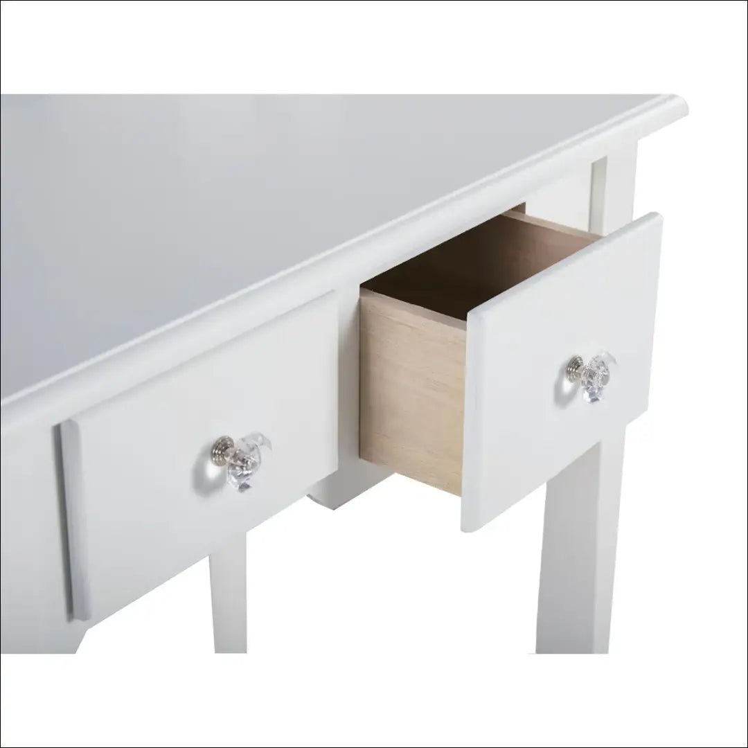 Grožio staliukas su kėdute KI1438 - €124 Save 50% 100-200, __label:Pristatymas 1-2 d.d., color-balta, grozio-staliukas,