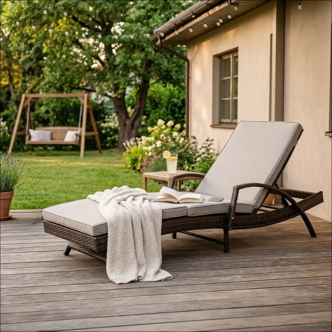 Gultas LI888 - €235 Save 50% __label:Pristatymas 1-2 d.d., color-pilka, color-ruda, lauko baldai, material-poliesteris