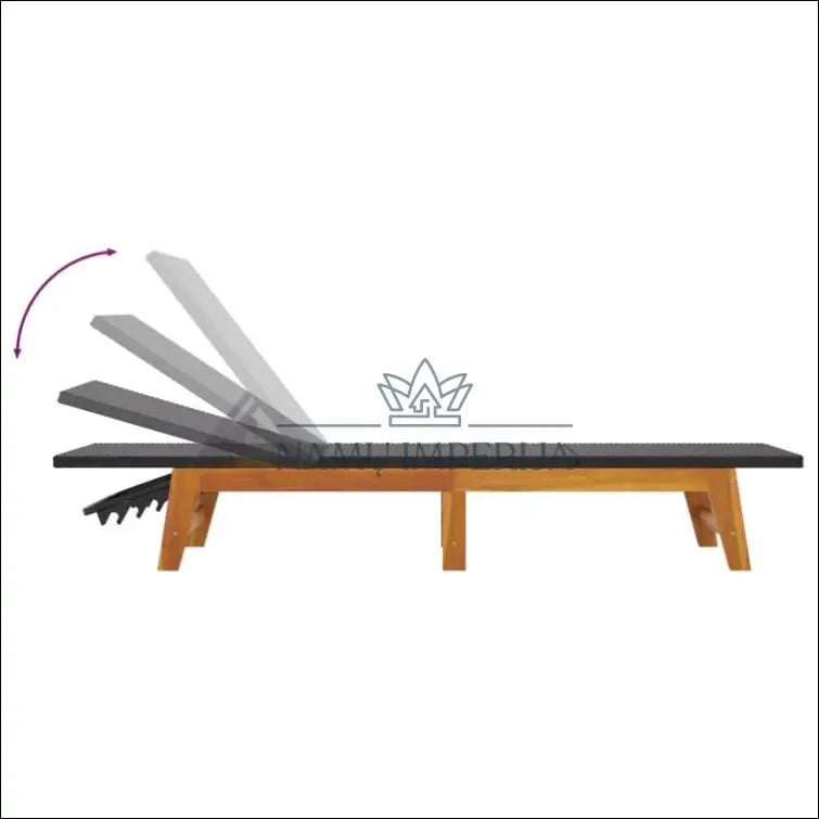 Gultas LI727 - €84 Save 50% 50-100, __label:Pristatymas 1-2 d.d., color-juoda, color-ruda, gultai Ruda / Medžio masyvas