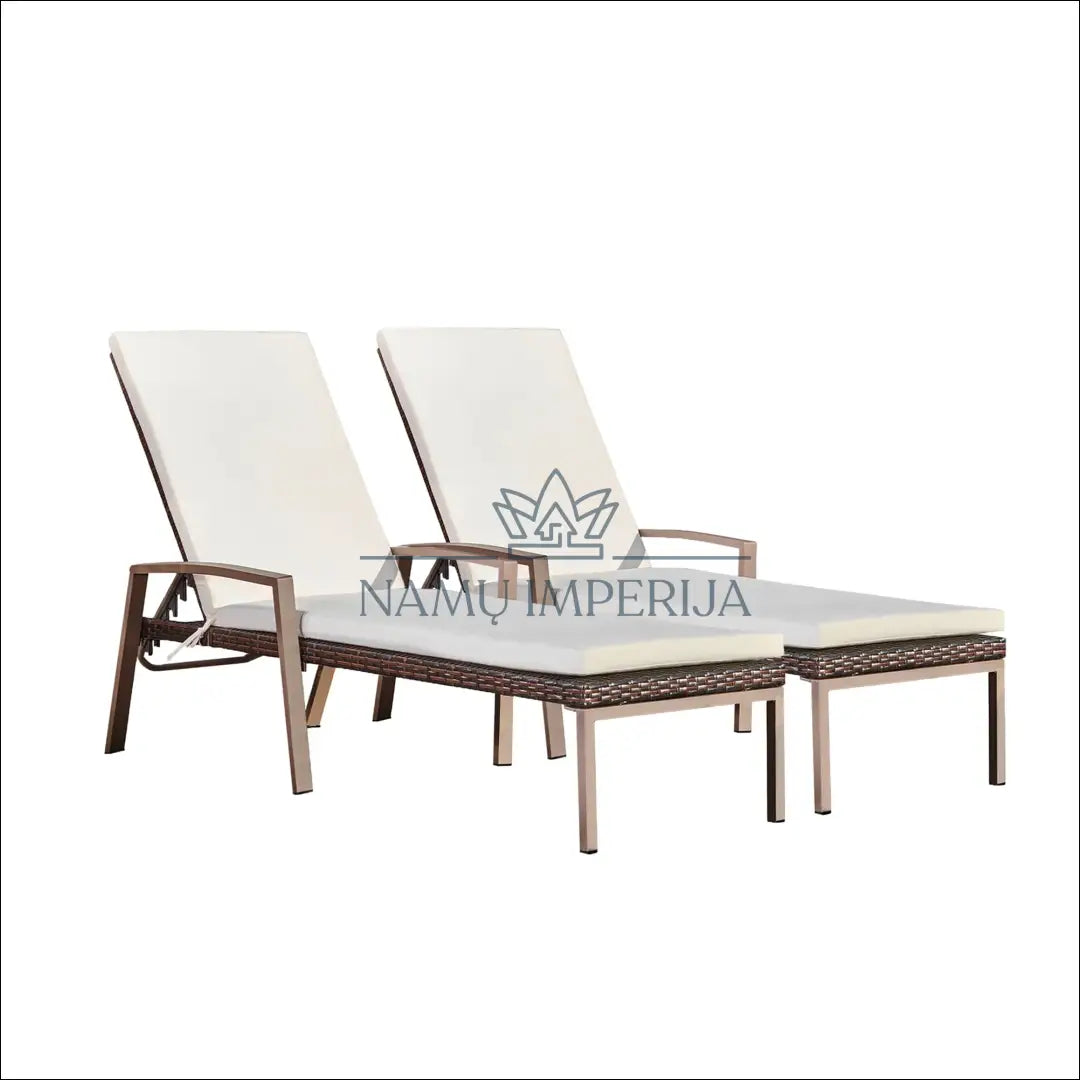 Gultų komplektas (2vnt) LI754 - €215 Save 50% __label:Pristatymas 1-2 d.d., color-kremas, color-ruda, gultai, lauko