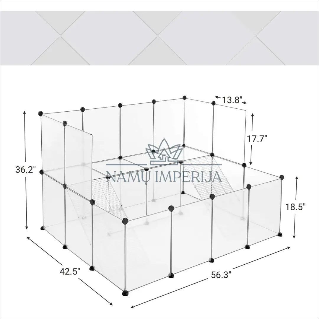 Gyvūno narvas SM1081 - €78 Save 30% 50-100, __label:Pristatymas 5-14 d.d., gyvunai, narvas, notouch30 70x28.7x52.3cm