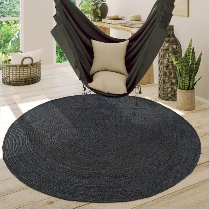 Kilimas NI5105 - €73 Save 15% 100-200, 50-100, color-Anthracite, kilimai, newdiva2 100 cm round / antracitas Kilimai