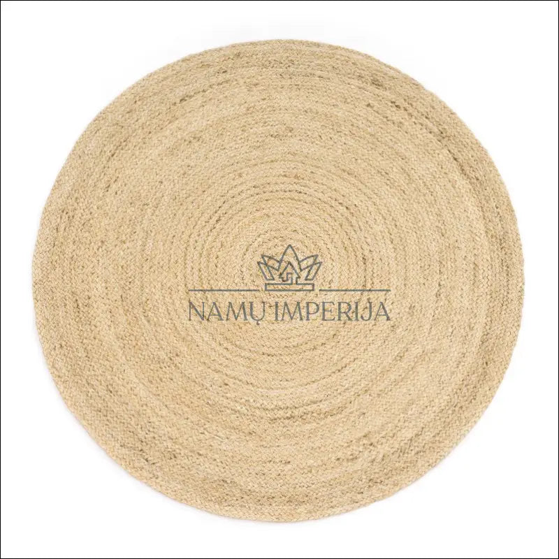 Kilimas NI5106 - €59 100-200, 50-100, color-Ivory, kilimai, newdiva2 Kilimai Handmade Round Monochrome Rug | Namų