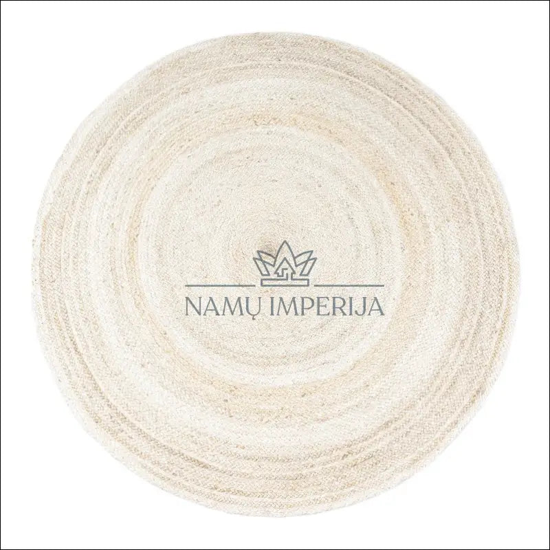 Kilimas NI5107 - €73 100-200, 50-100, color-White, kilimai, newdiva2 Kilimai Handmade Round Monochrome Rug | Namų