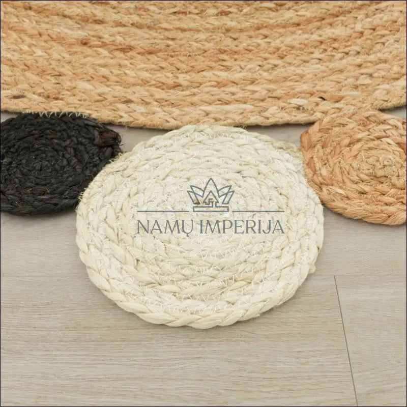 Kilimas NI5108 - €184 100-200, 50-100, color-juoda, kilimai, newdiva2 Kilimai Handmade Round Rug for living room